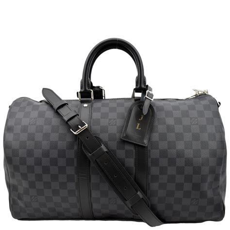 louis vuitton keepall 45 graphite|Louis Vuitton Keepall 45 review.